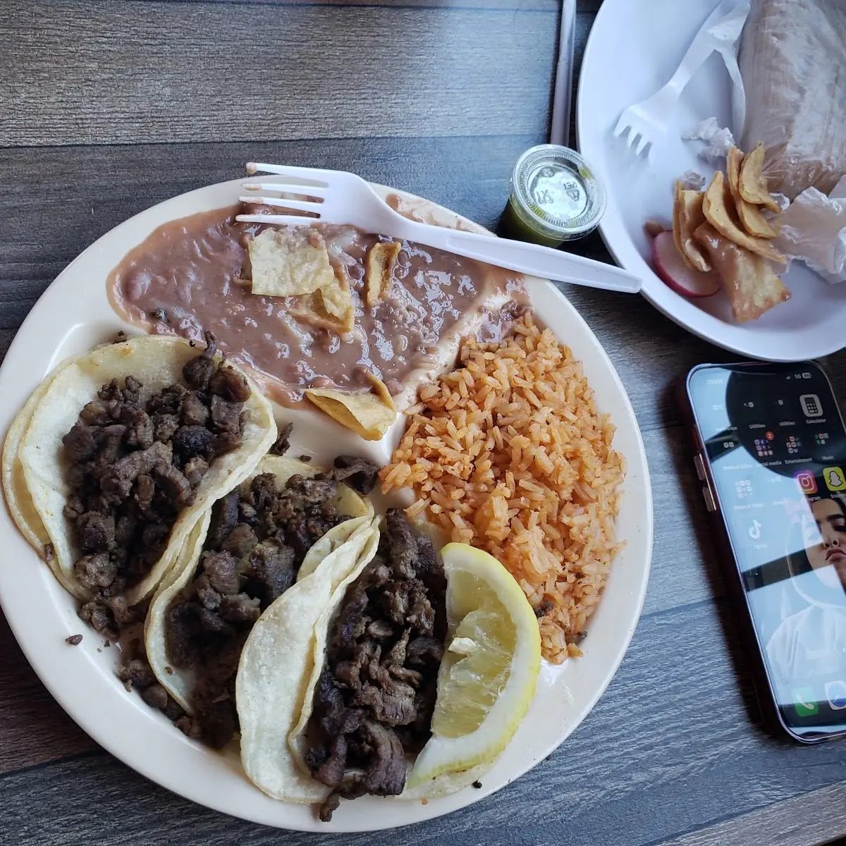 Carne Asada Taco Plate