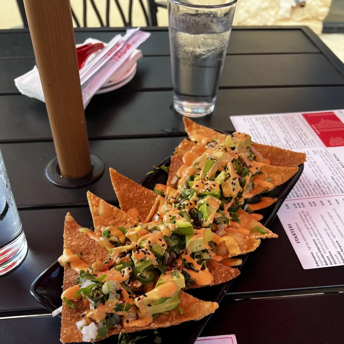 Spicy Tuna Poke Nachos