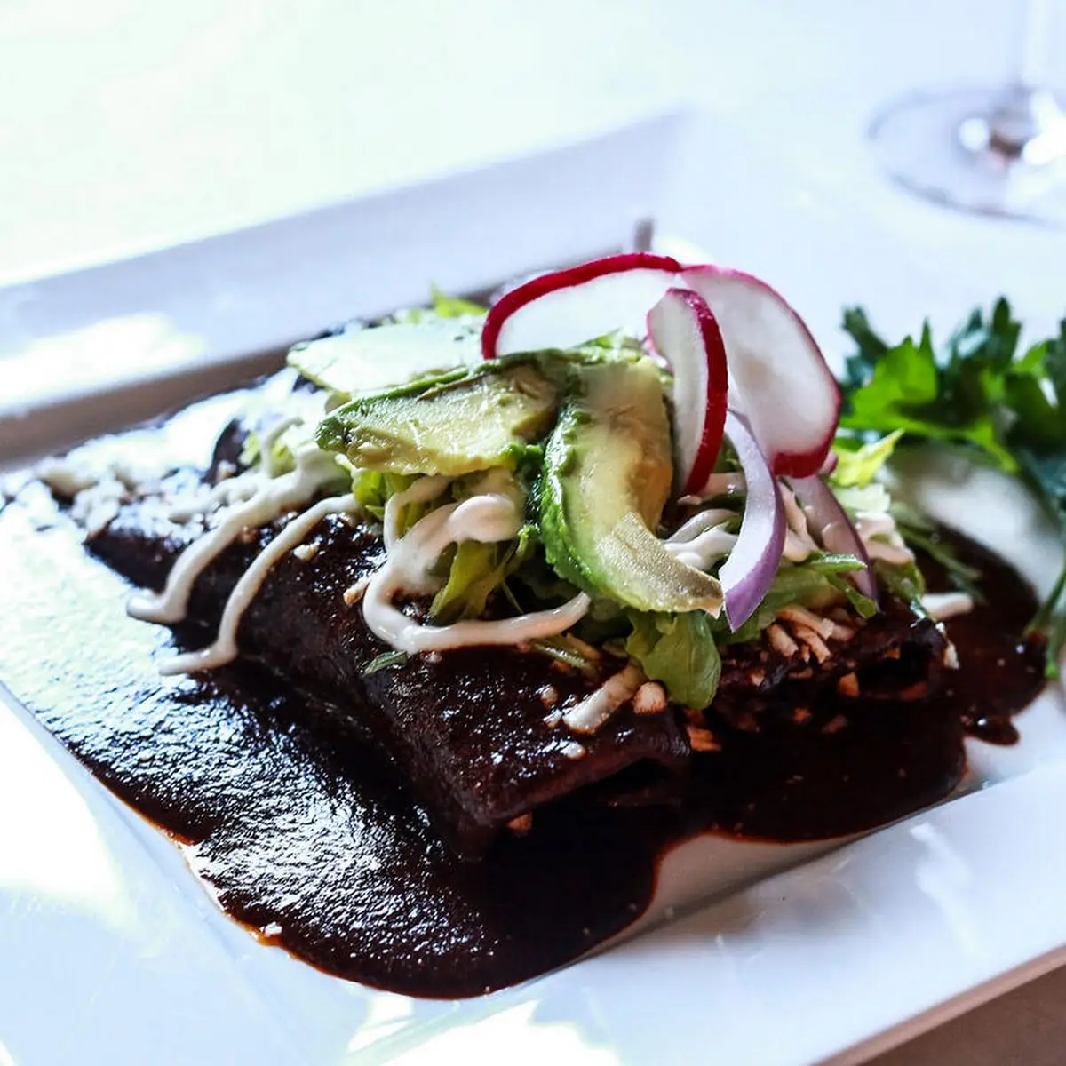 Enchiladas de Mole Poblano