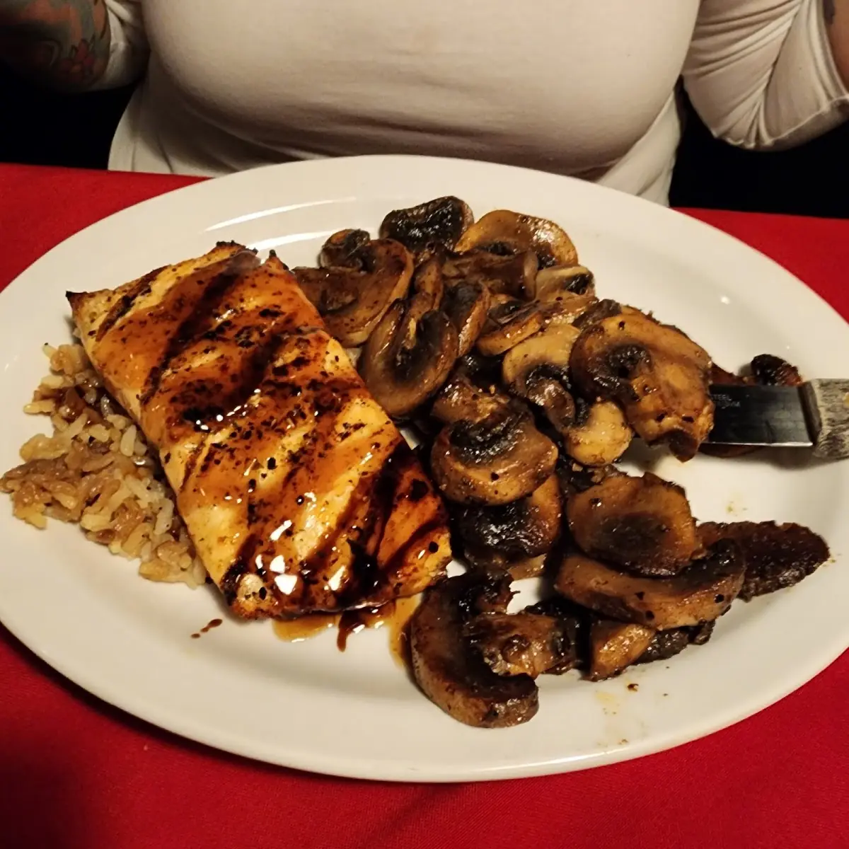 Salmon w Bourbon Glaze