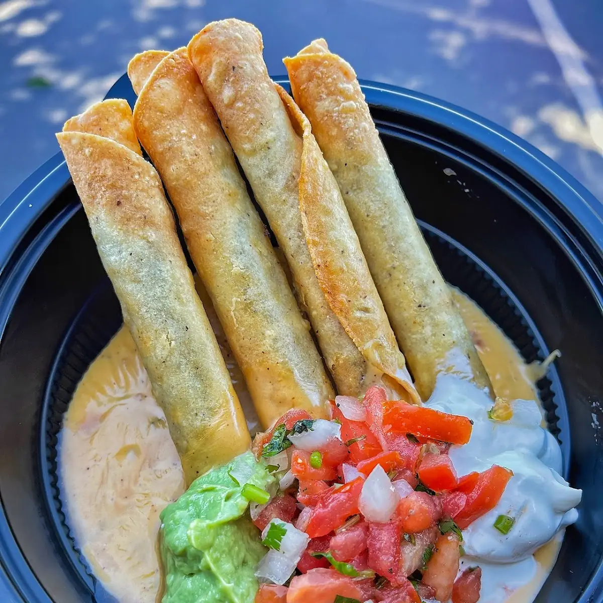 Cheesy Bean Flautas
