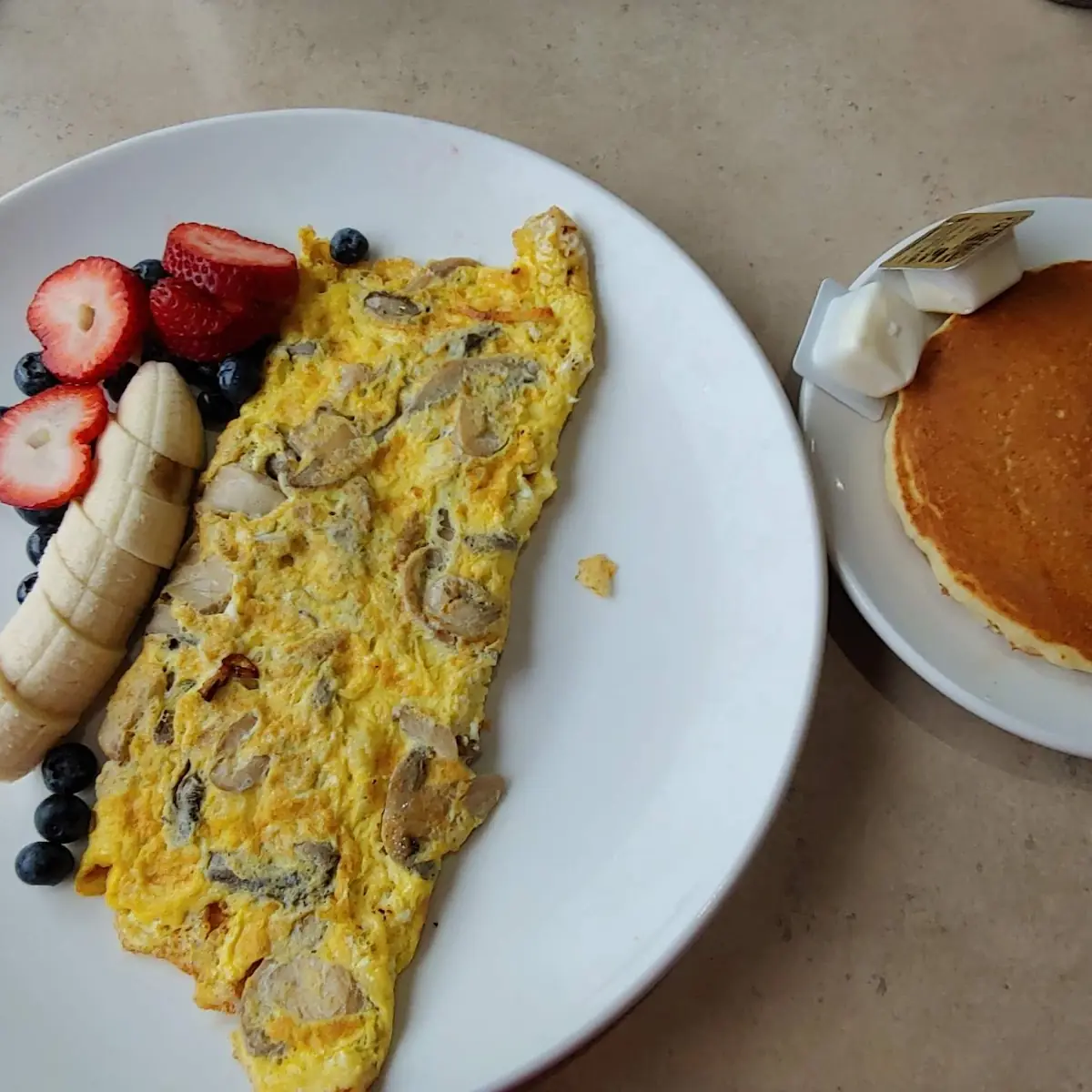 Omelette with Fresh Fruit