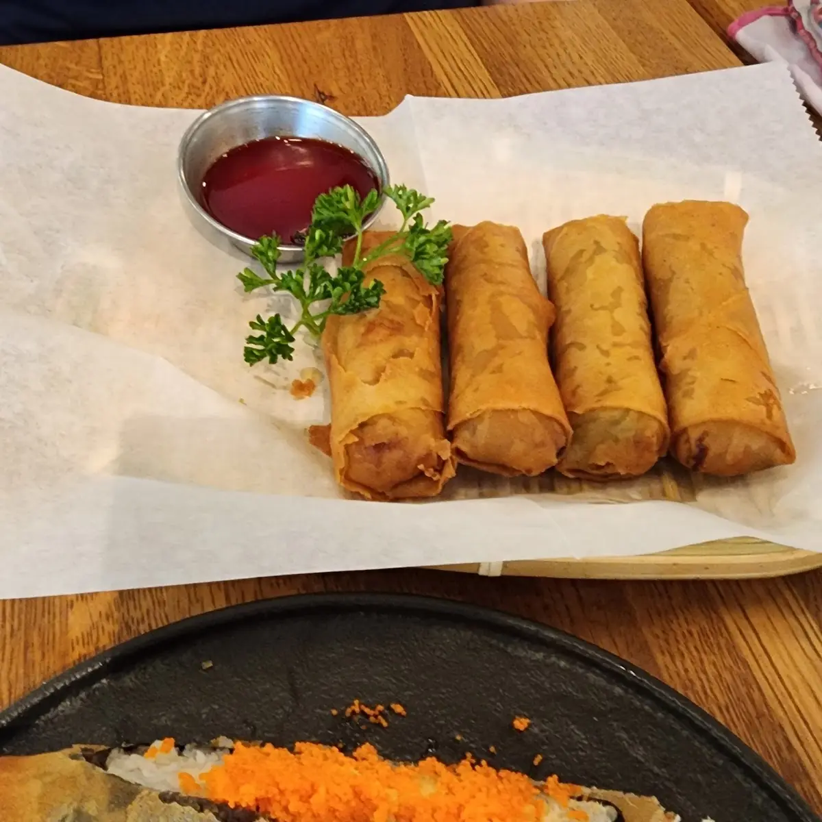 Golden Spring Rolls with Dipping Sauce