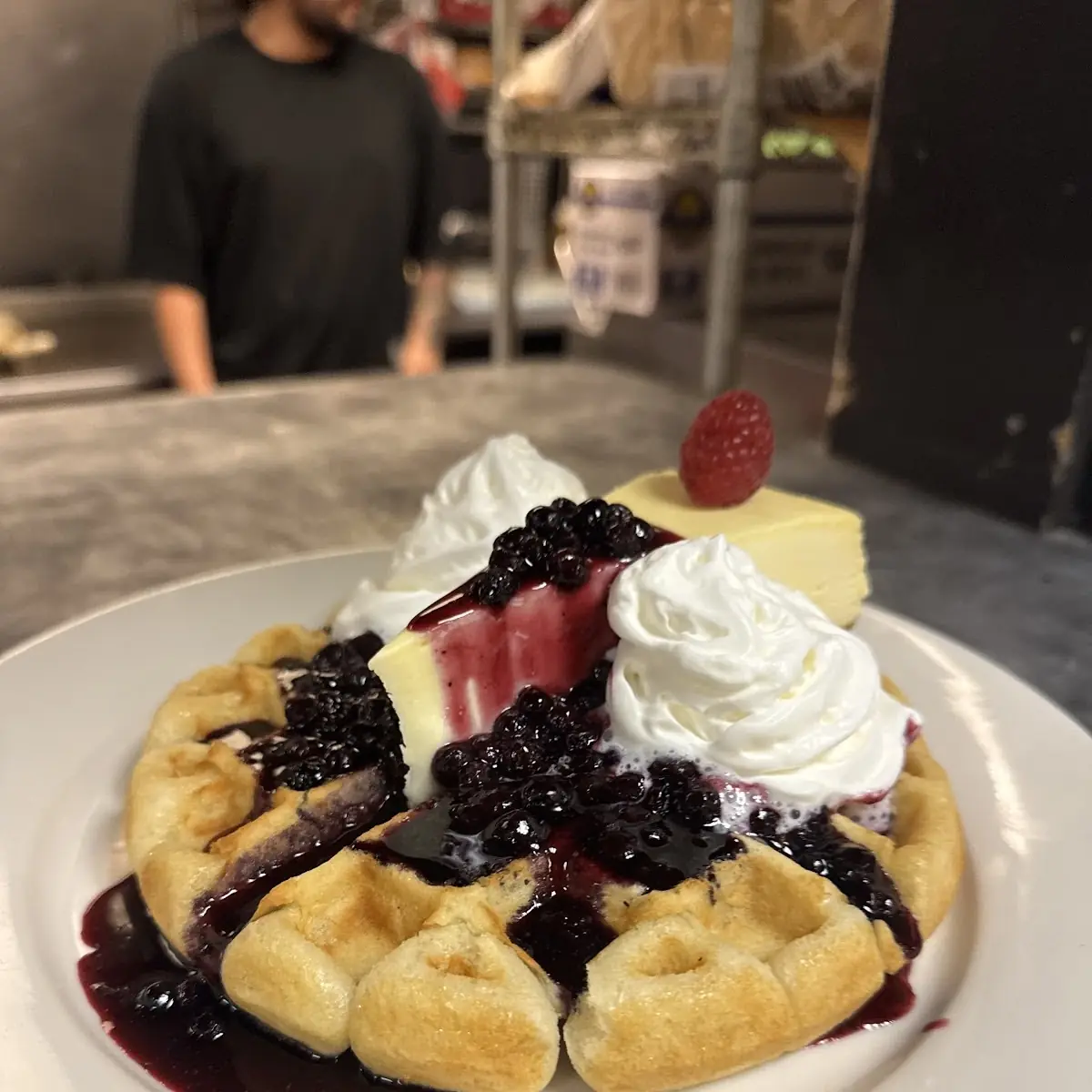 Blueberry Cheesecake Waffle