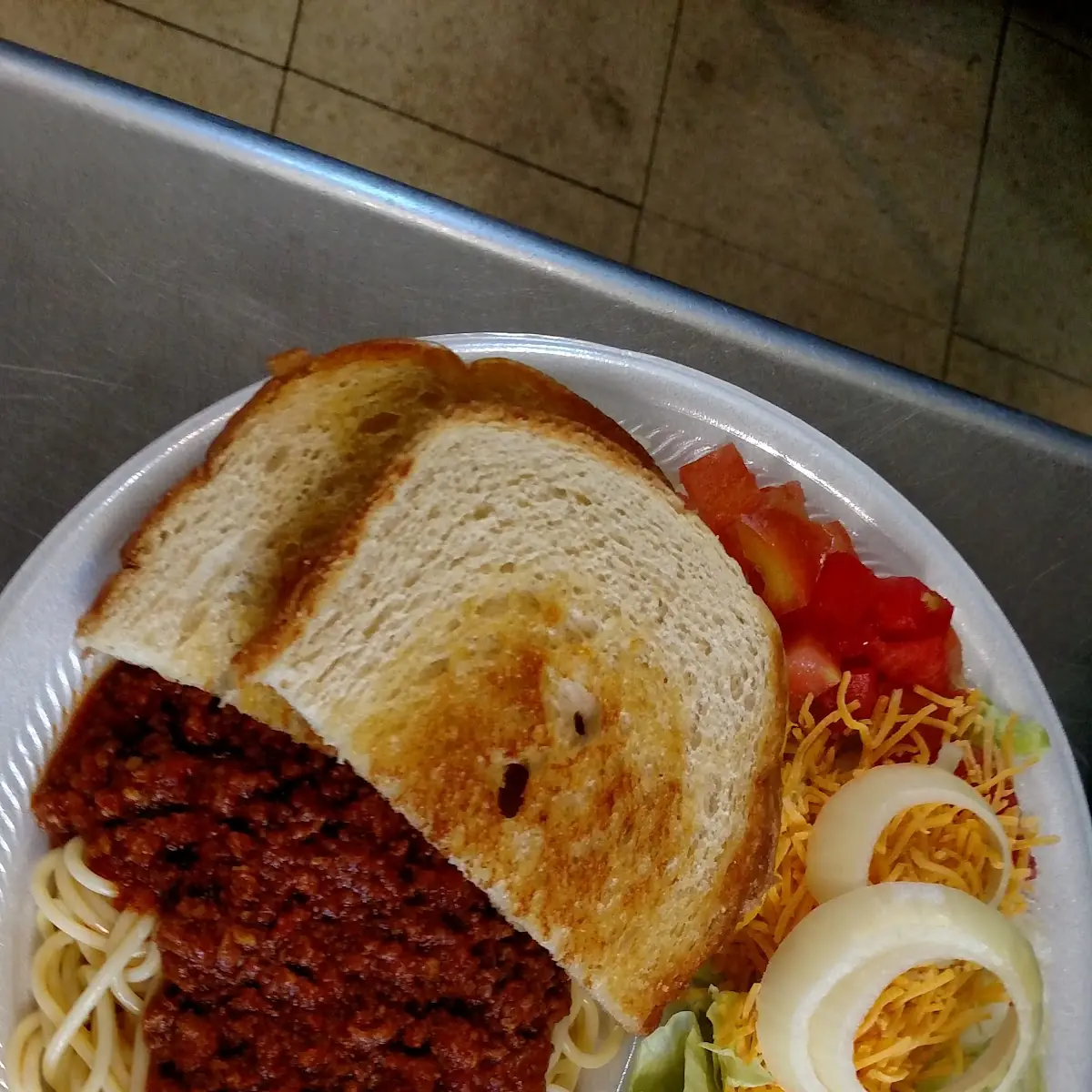 Salad and Garlic Toast