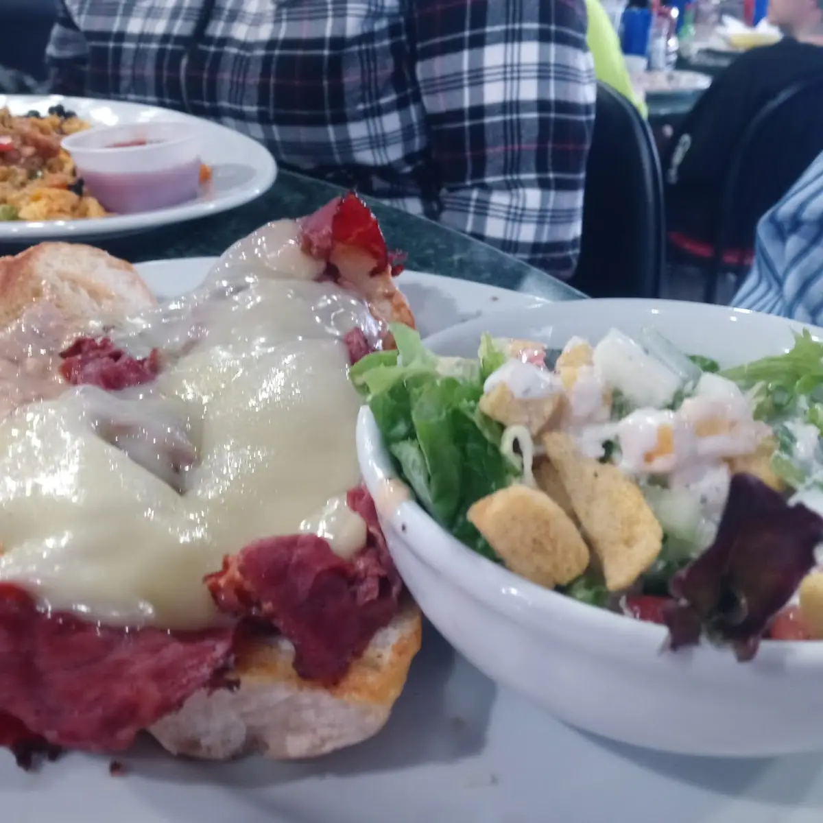 Pastrami with Green Salad