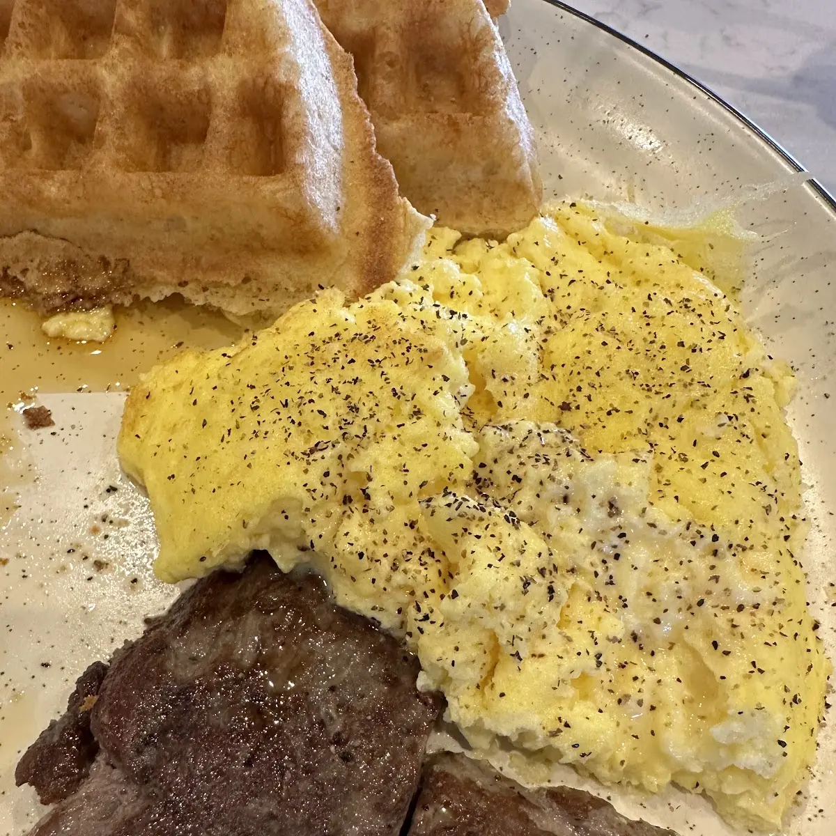 Steak and Waffles