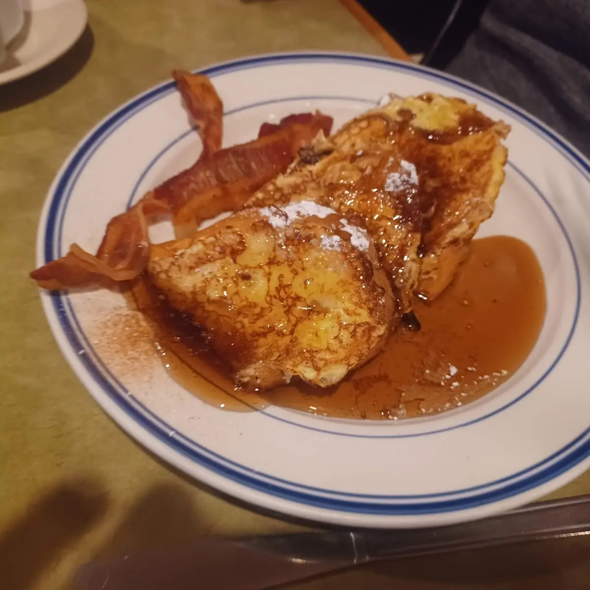 French Toast and Crisp Bacon