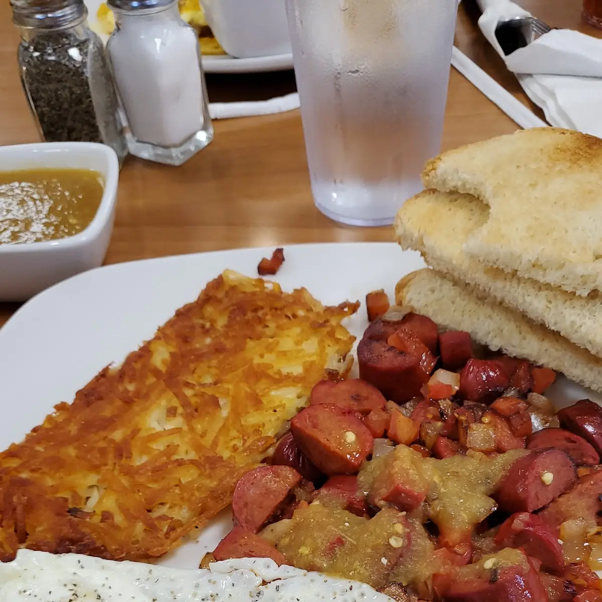 Eggs and Smoked Sausage
