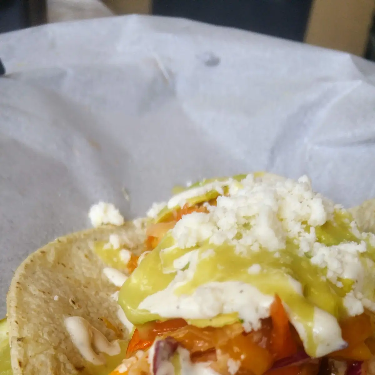 Three Mini Beer-Battered Shrimp Tacos