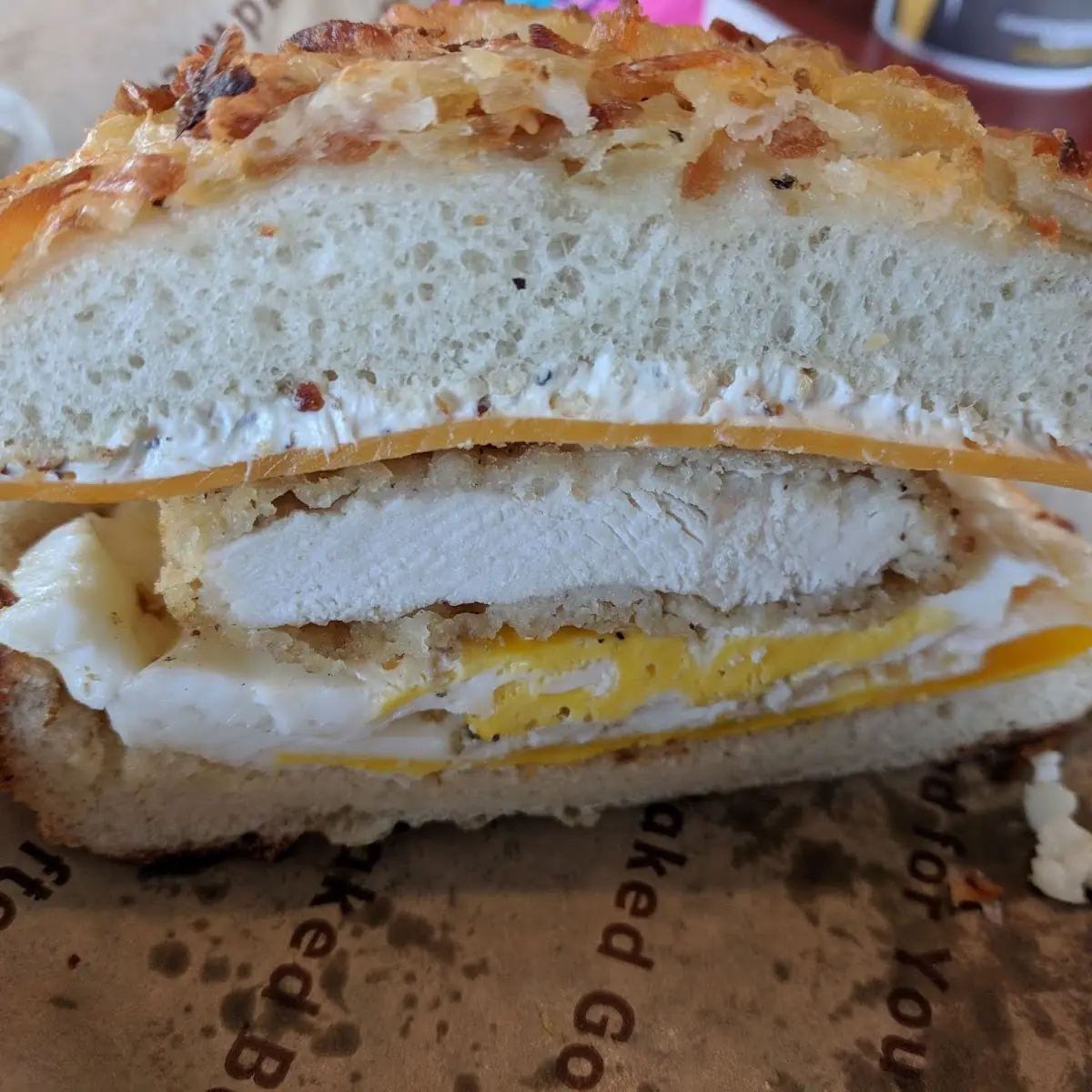 Cheesy Hash Brown Chicken Sandwich