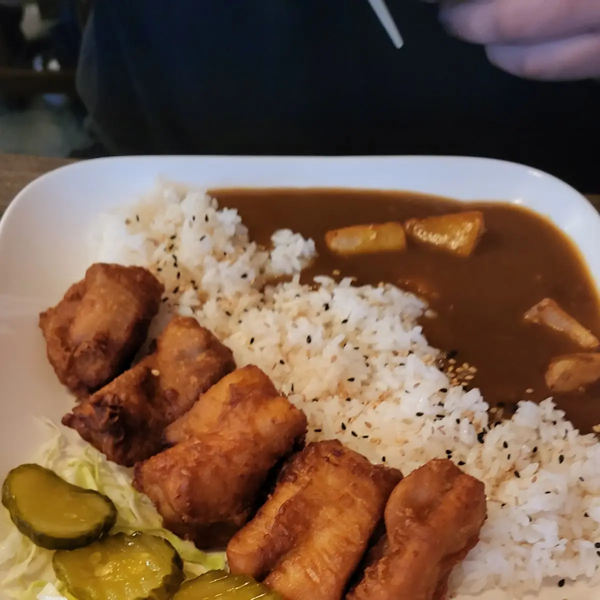 Curry Chicken Karaage Don
