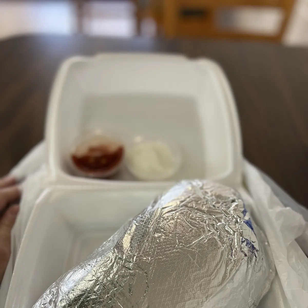Lamb Gyro with the Sauces on the Side