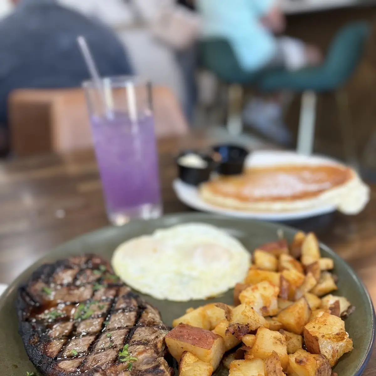 Grilled Steak & Eggs
