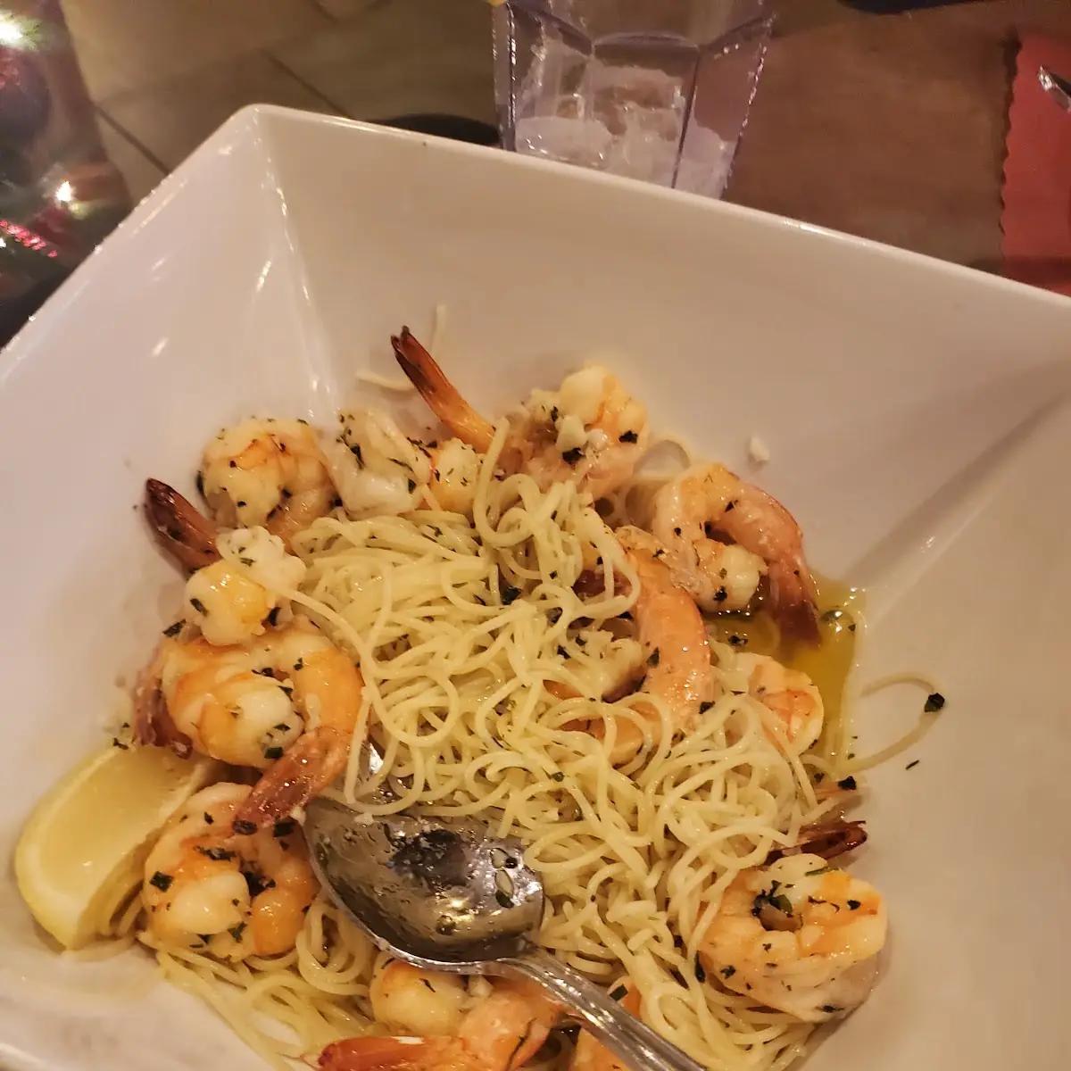 Shrimp Scampi with Noodles