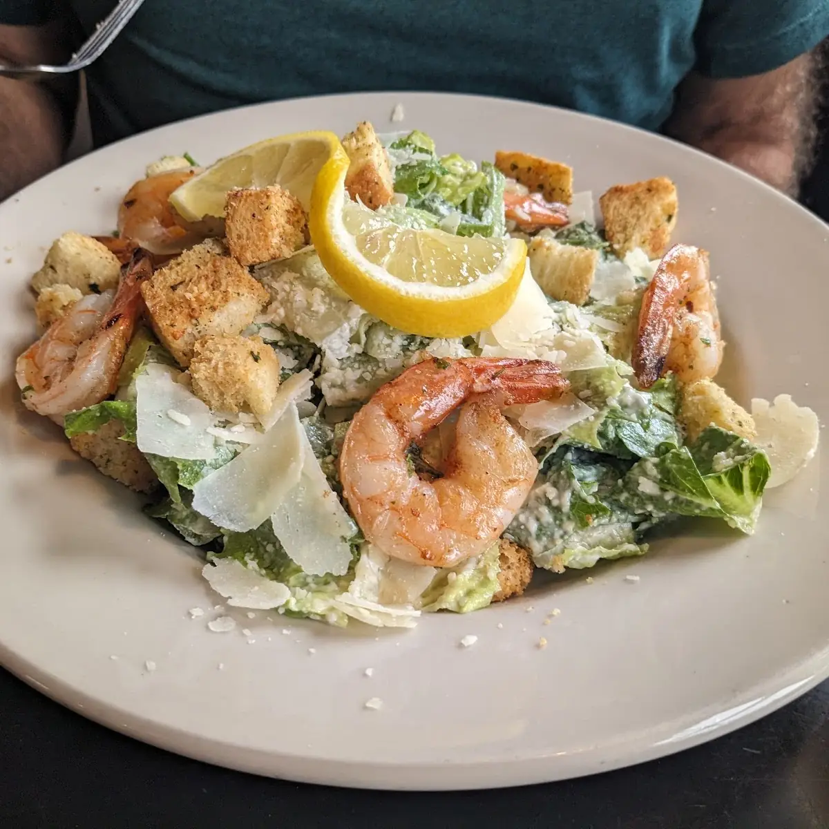 Caesar Salad with Shrimp