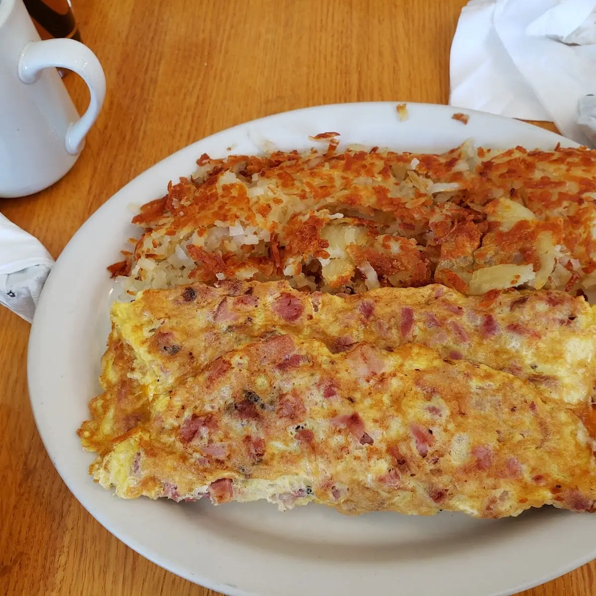 Ham Omelette American Cheese