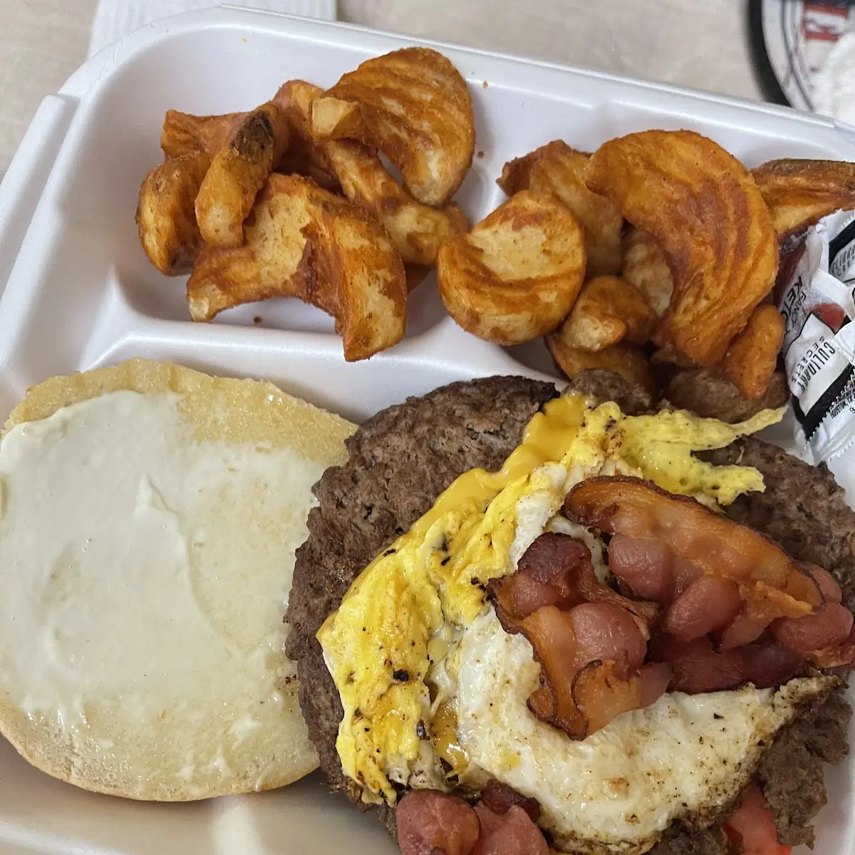 Bacon Burger with Fried Egg
