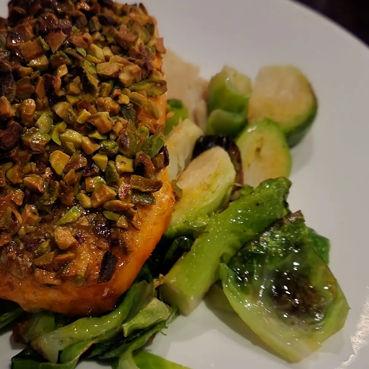 Pistachio Crusted Salmon, The Keg Steakhouse + Bar - Niagara Falls Courtyard Marriott