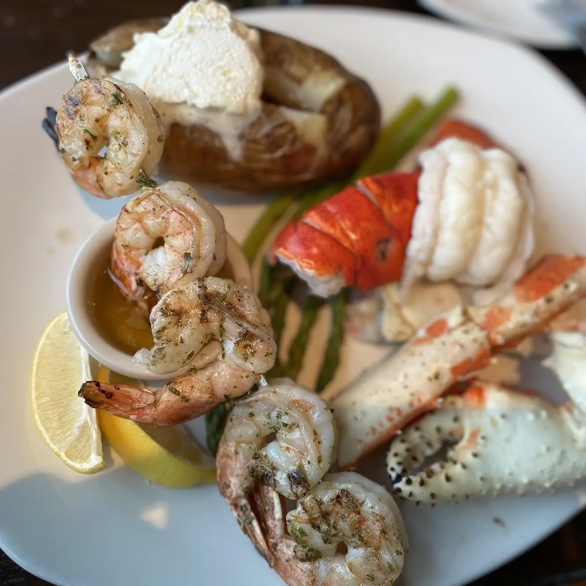 Shrimp & Scallop Oscar, The Keg Steakhouse + Bar - Niagara Falls Courtyard Marriott