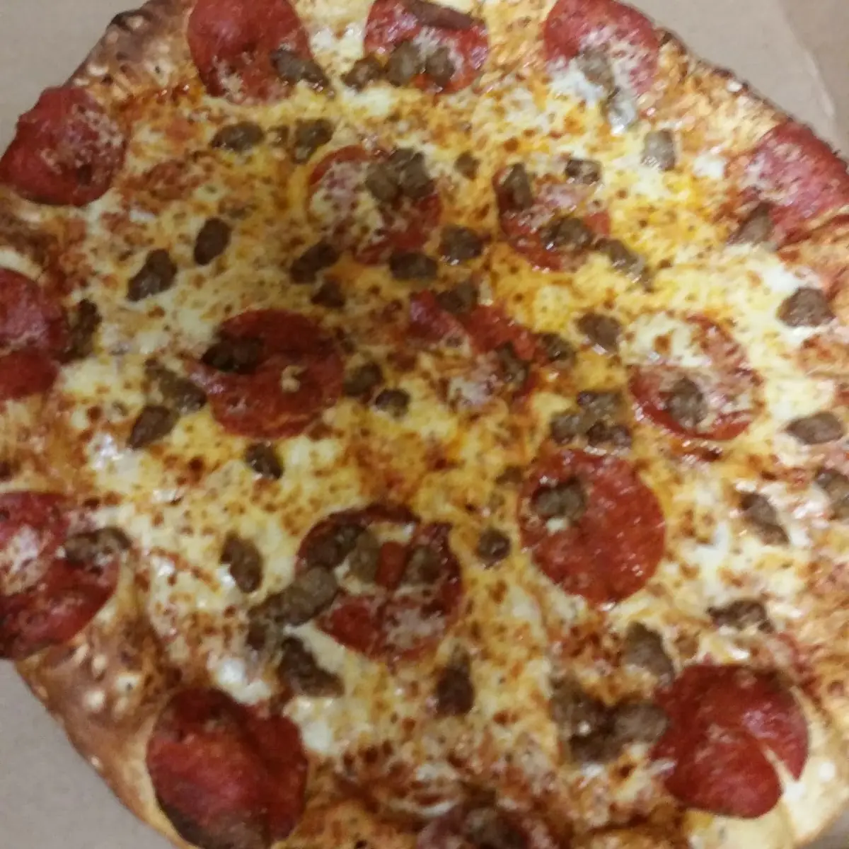 Pepperoni and Sausage Pizza