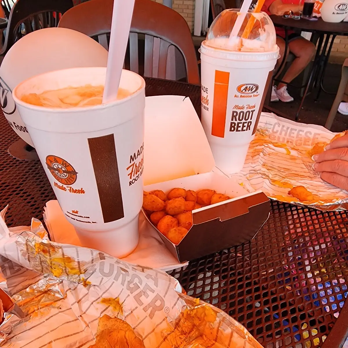 Cheese Curds and Rootbeer Float