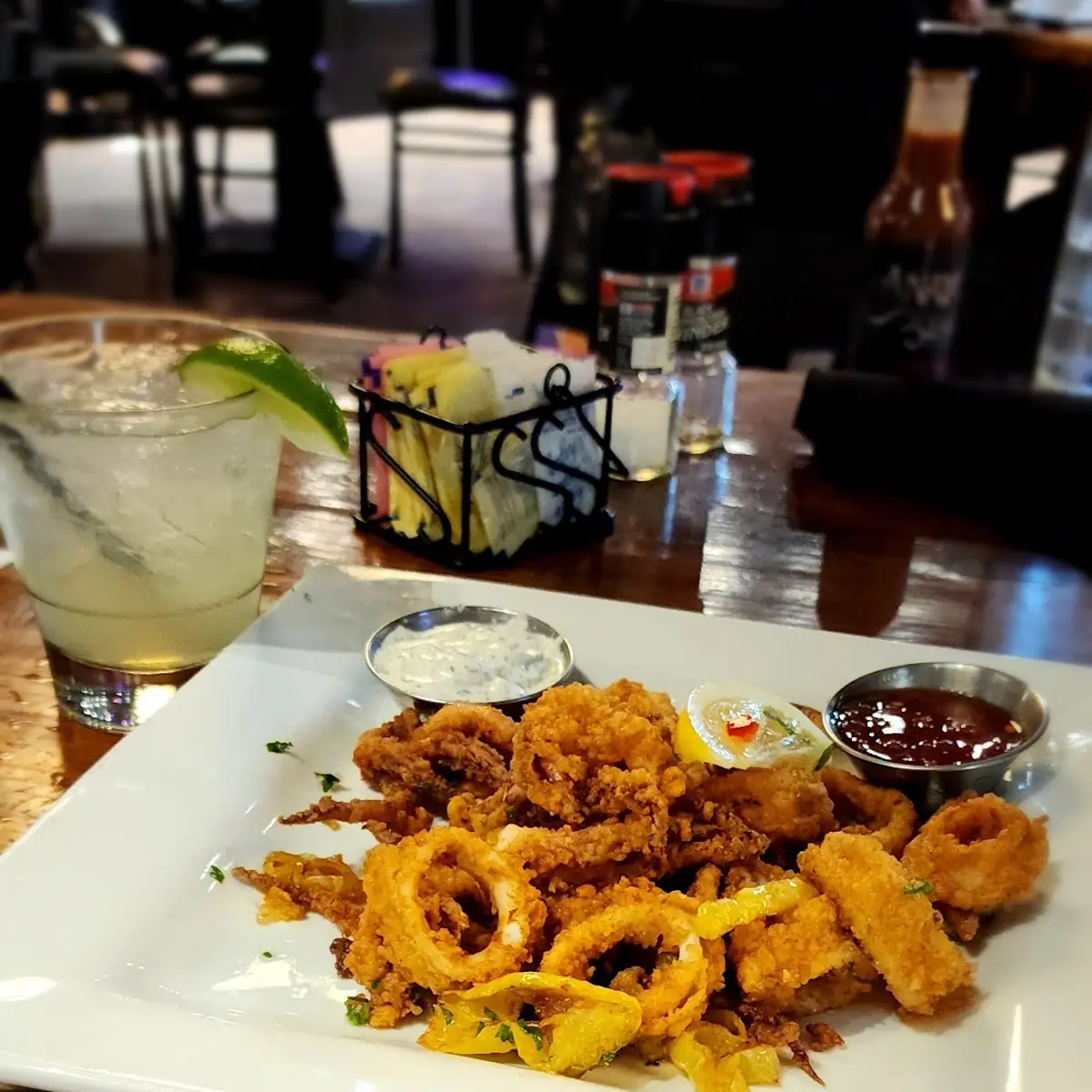 Crispy Calamari with Dipping Sauces