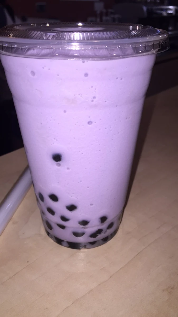 Taro Bubble Tea with Boba