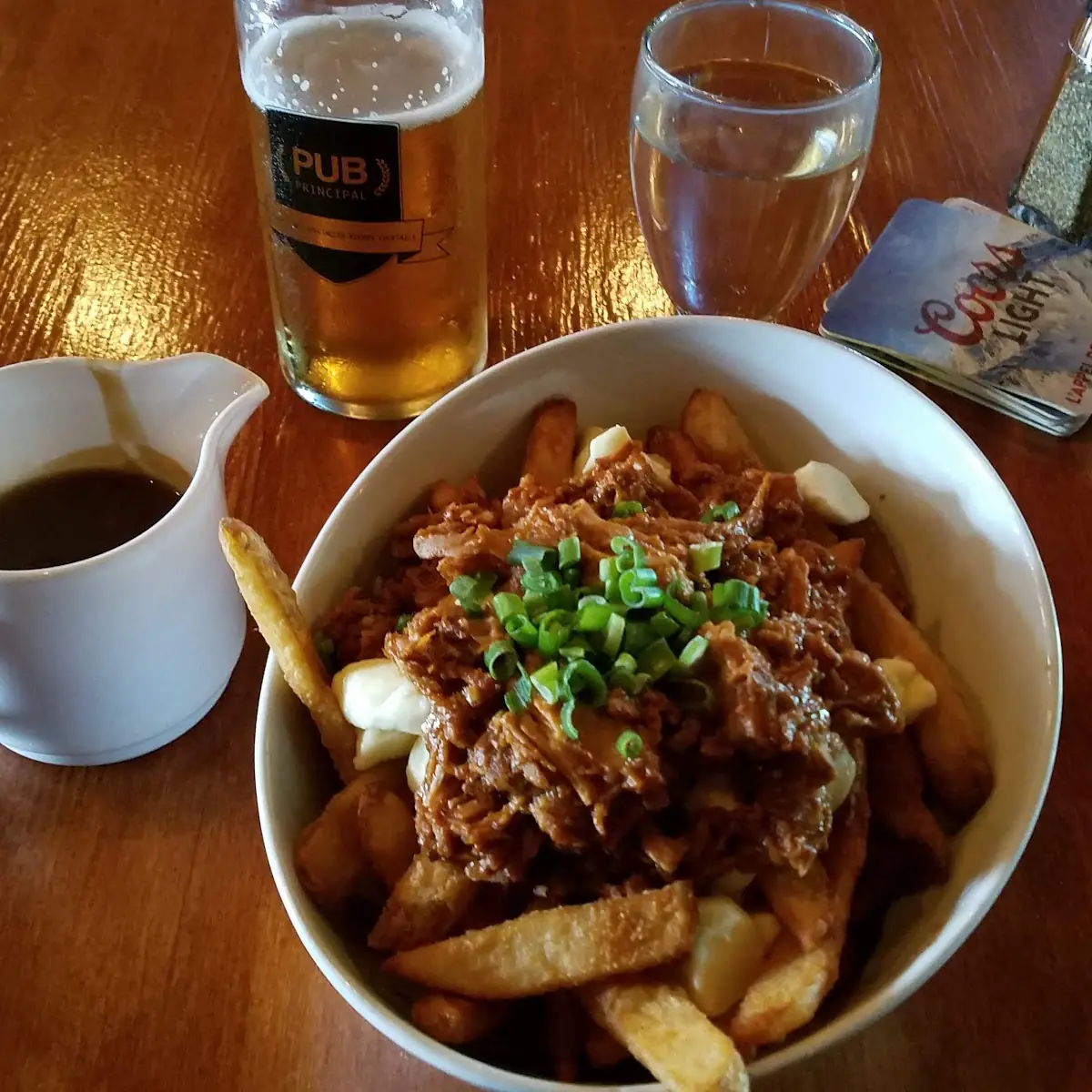 Poutine Porc Effiloché Pulled Pork Poutine, Pub Principal
