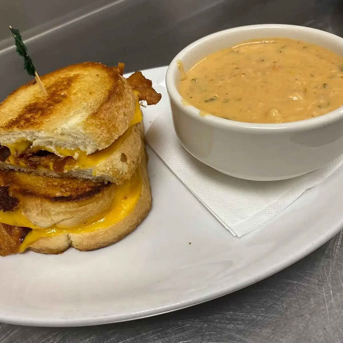 Grilled Cheese and Soup