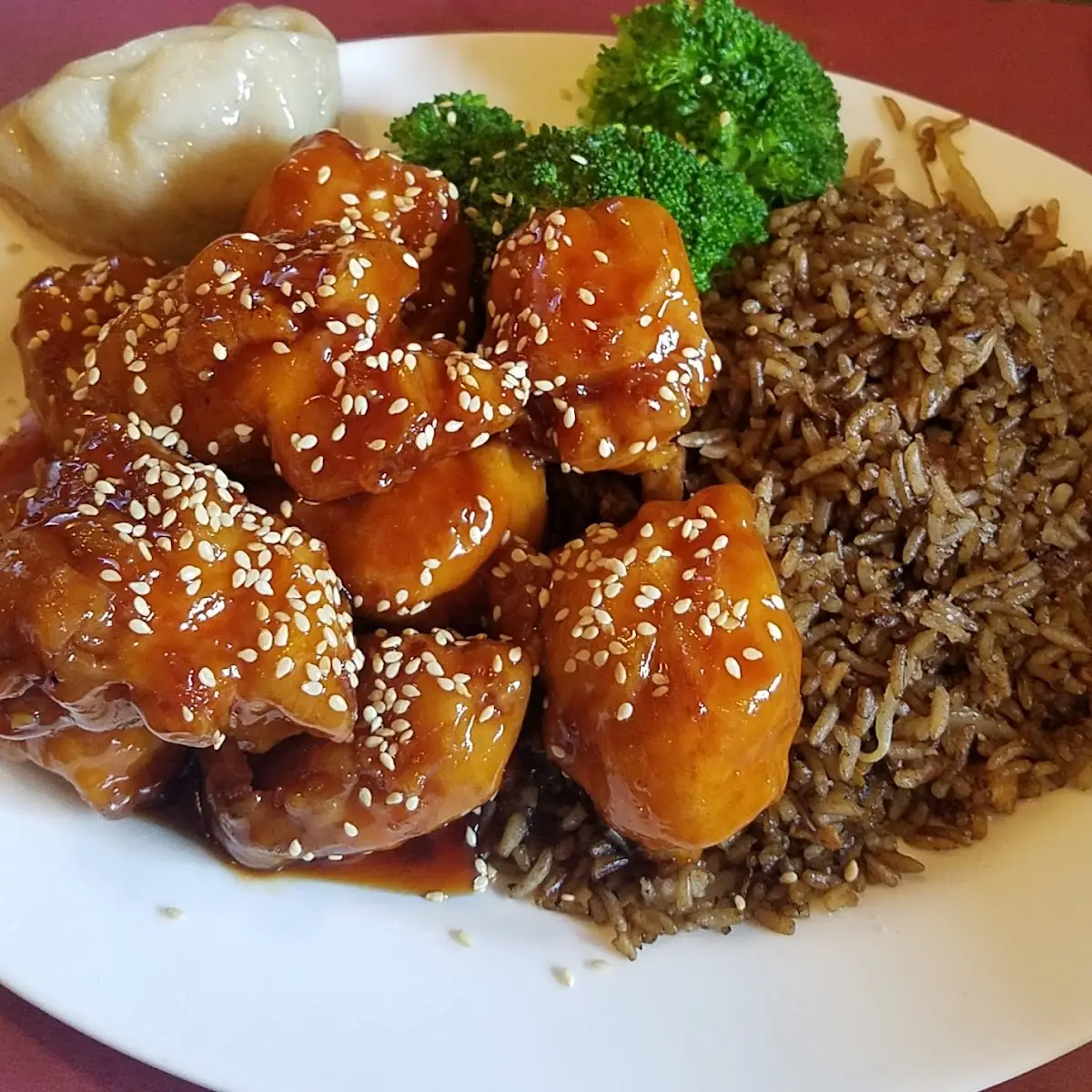 General TSO's Tofu with Mixed Vegetables