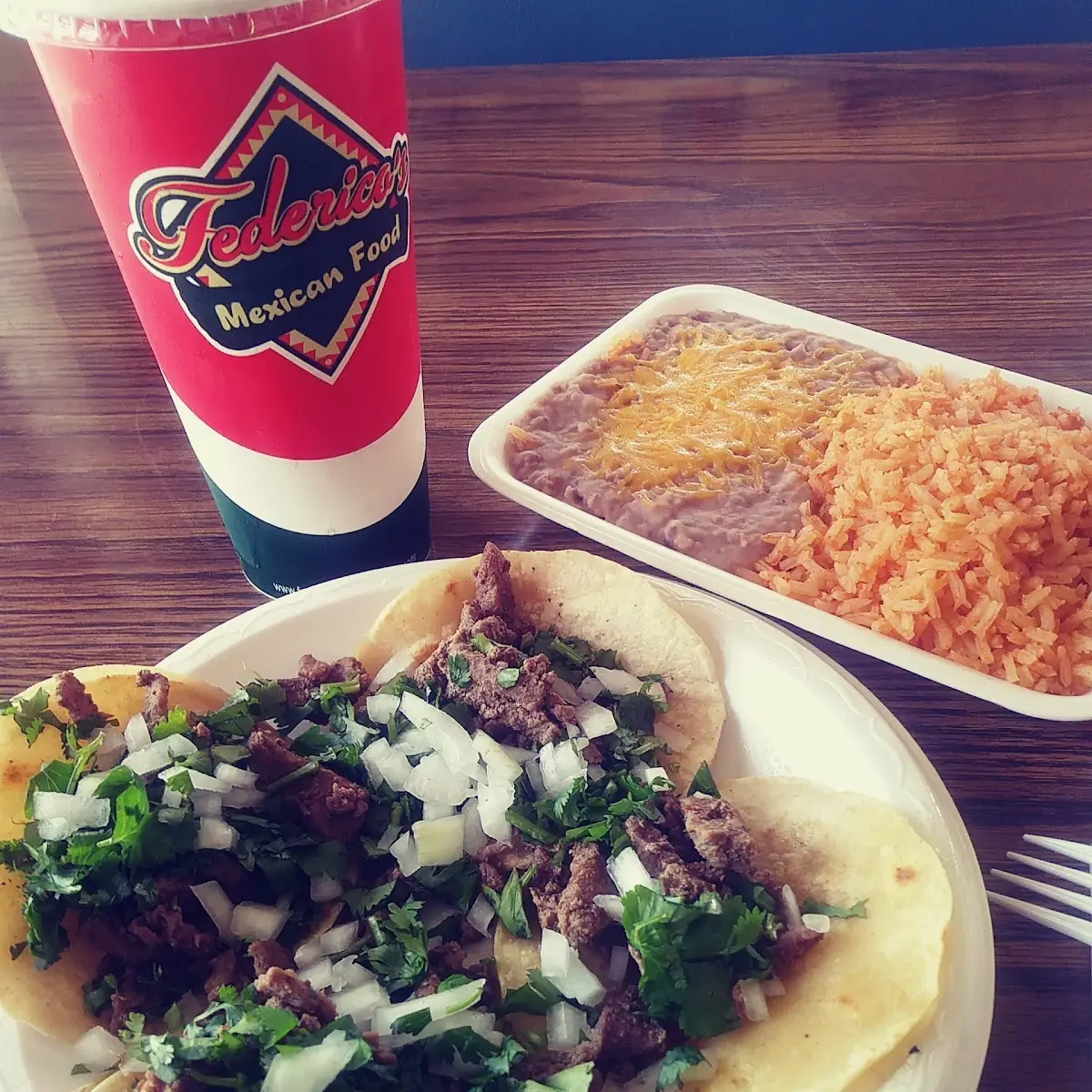 Mini Tacos Side Rice and Beans