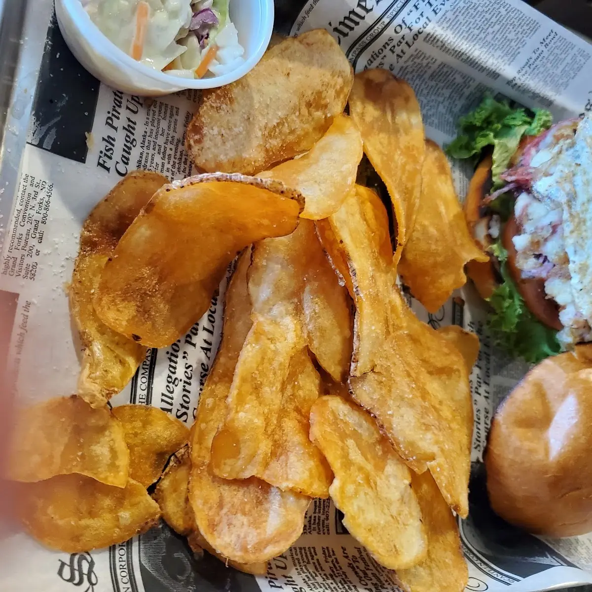 House Chips and Burger