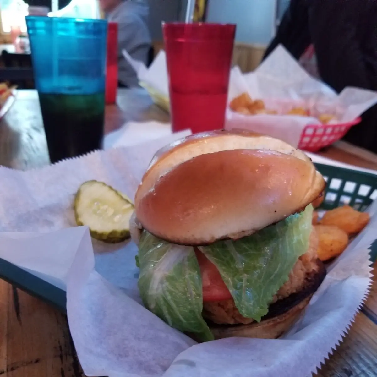 Huge Fried Chicken Sandwich