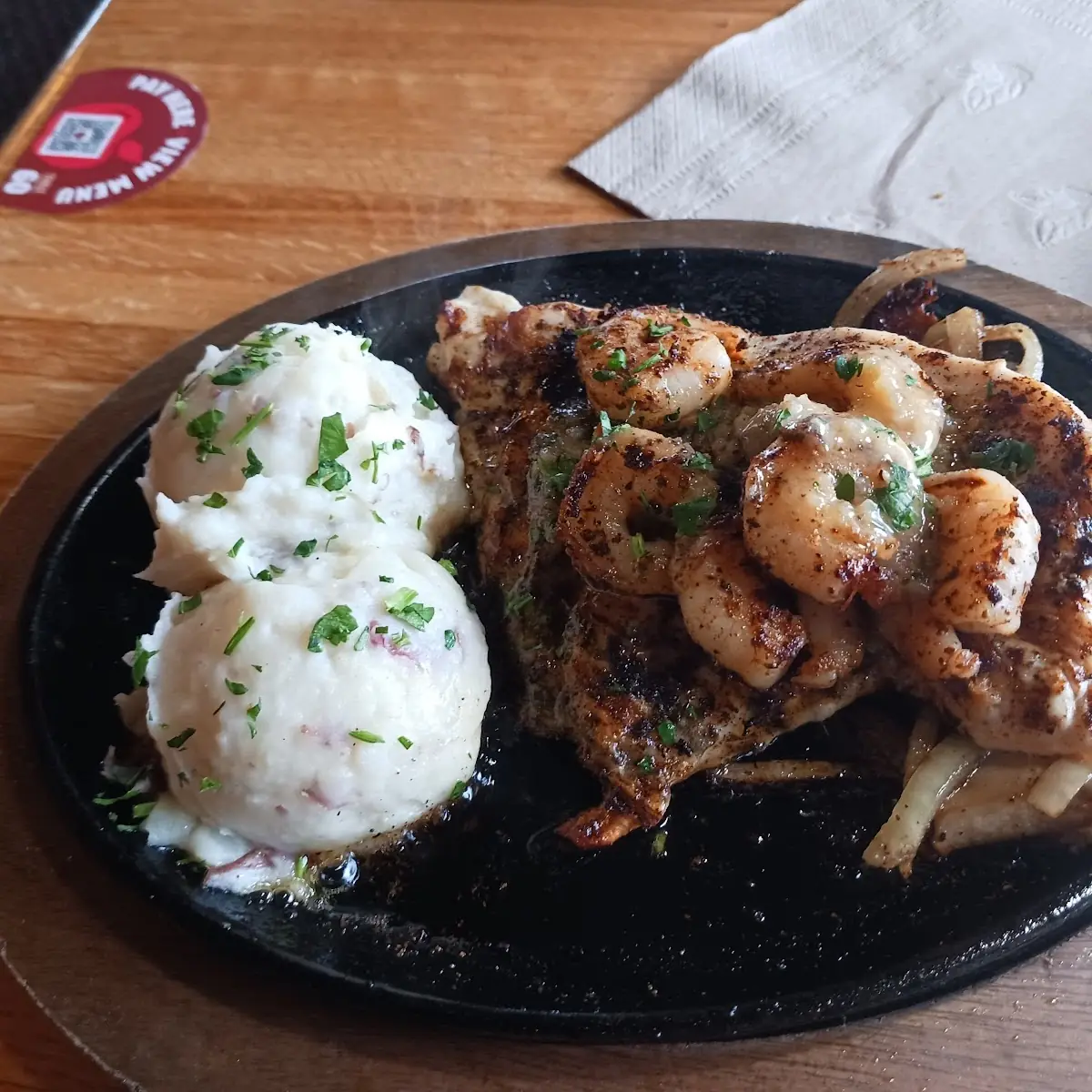 Bourbon Chicken and Shrimp