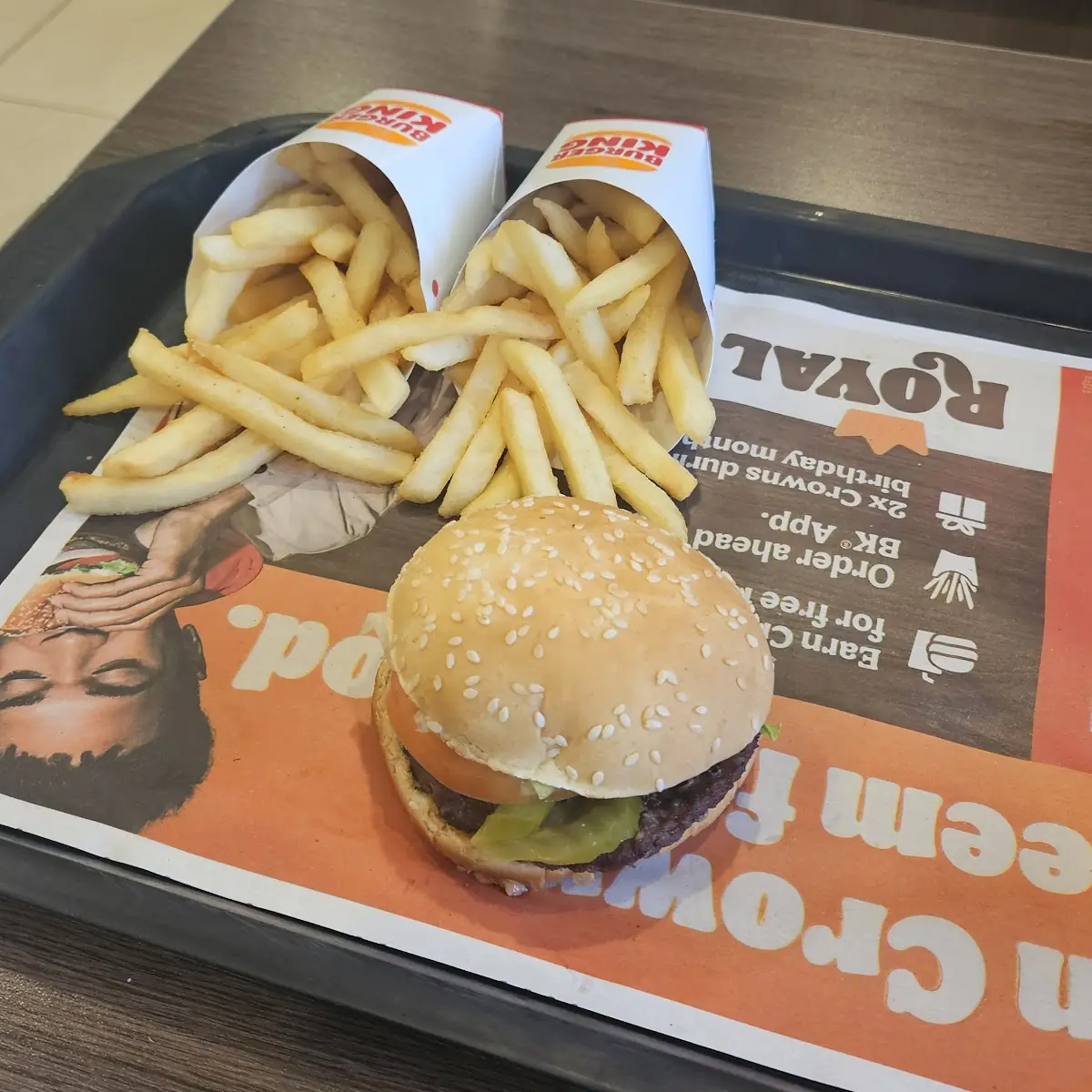 Jr Whopper with Medium Fries