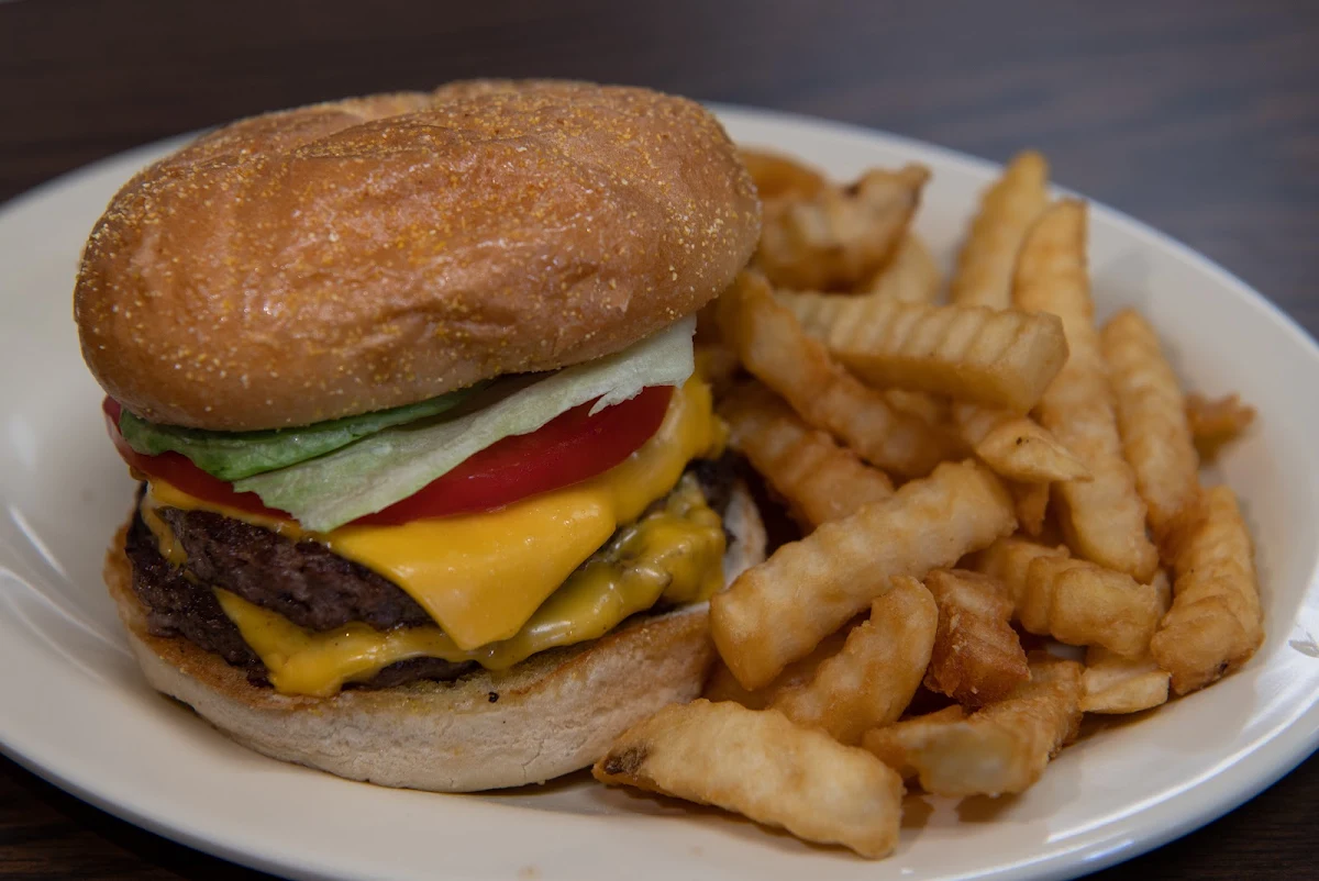 Double Cheeseburger and Fries