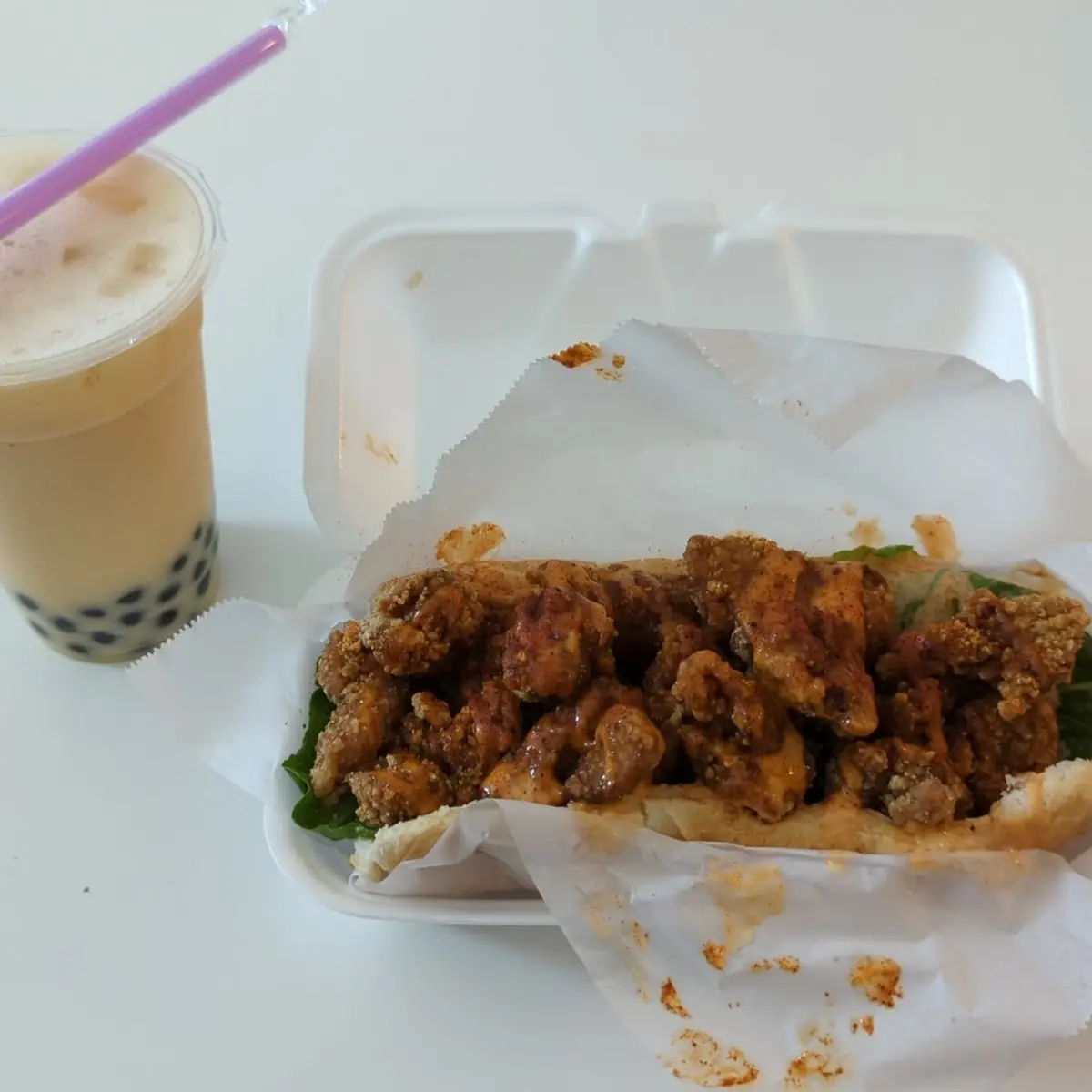 Popcorn Chicken Sandwich