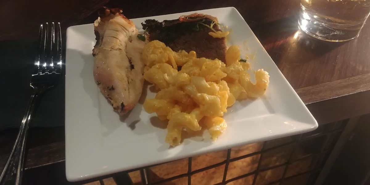 Mac and Cheese Chicken Breast and Brisket