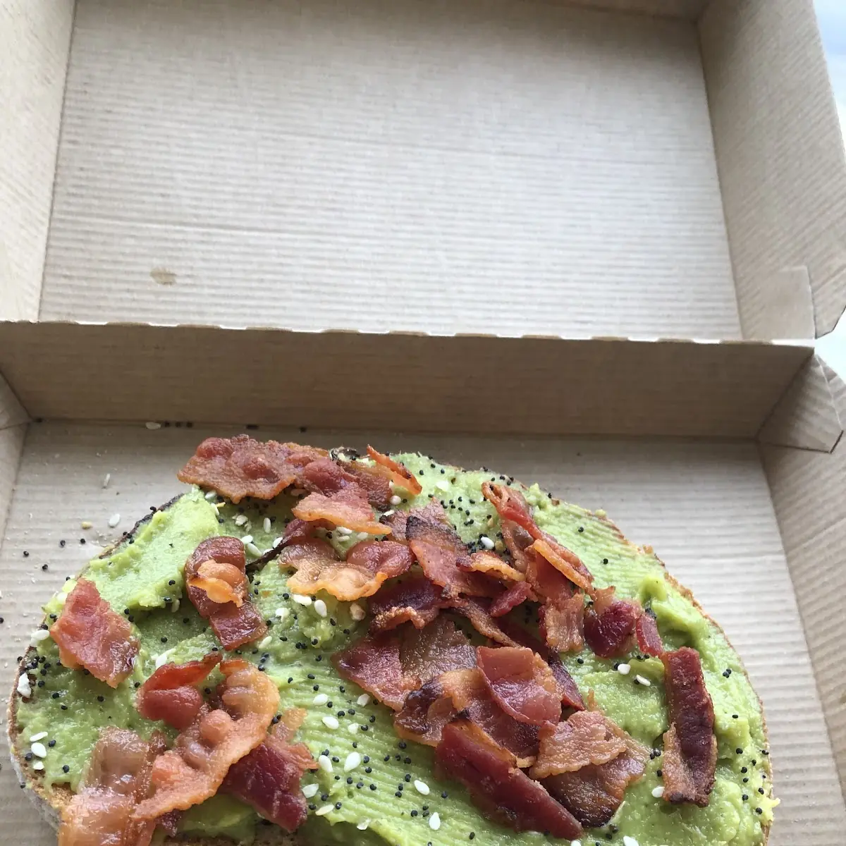 Bacon-Topped Avocado Toast