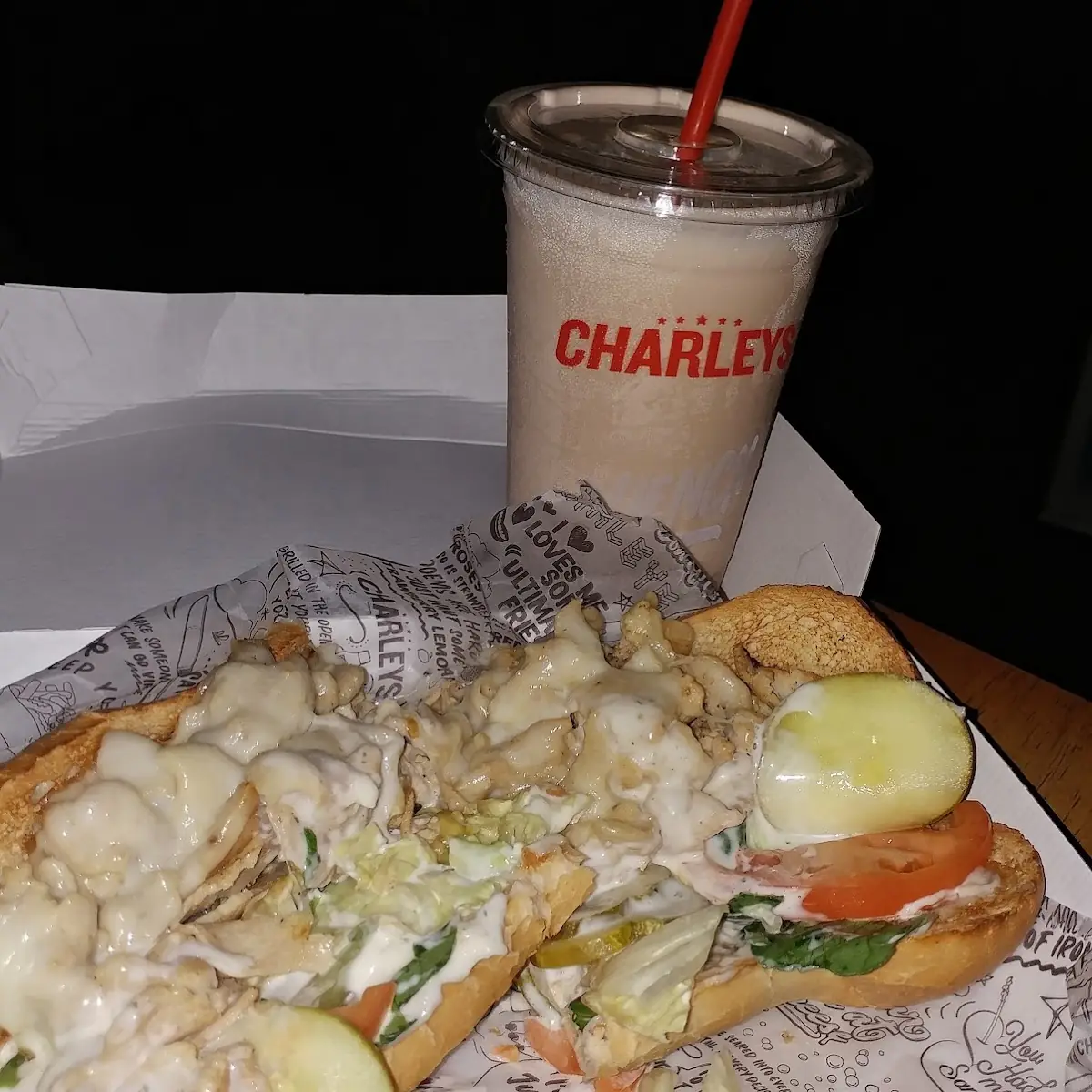 Chicken Ranch Cheese Steak & Chocolate Shake