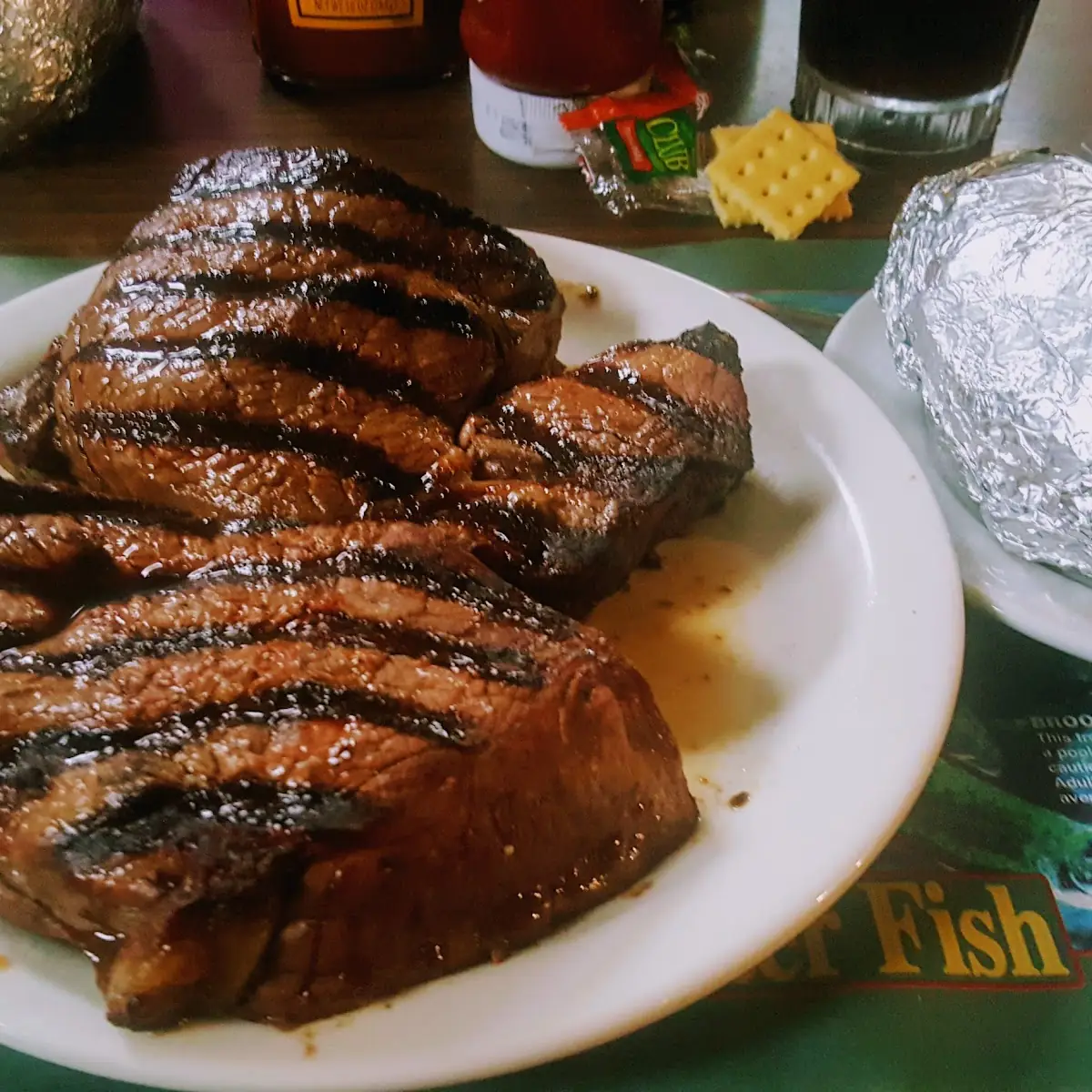 Medium Steak Baked Potato