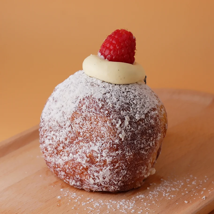 Raspberry Filled Cream Donut