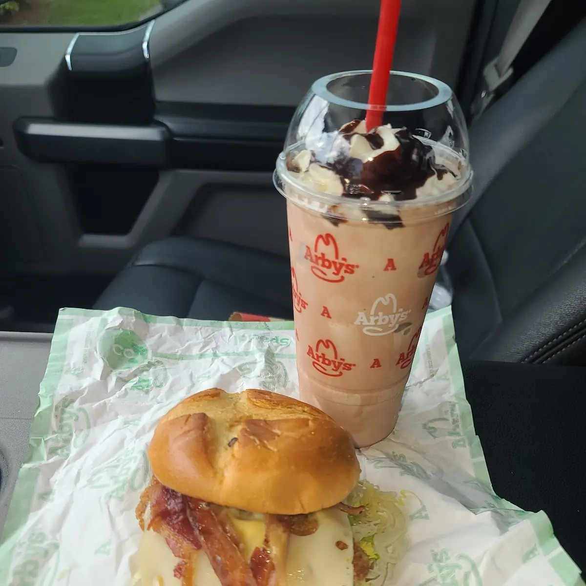 Bacon Swiss Burger Jamoca Shake