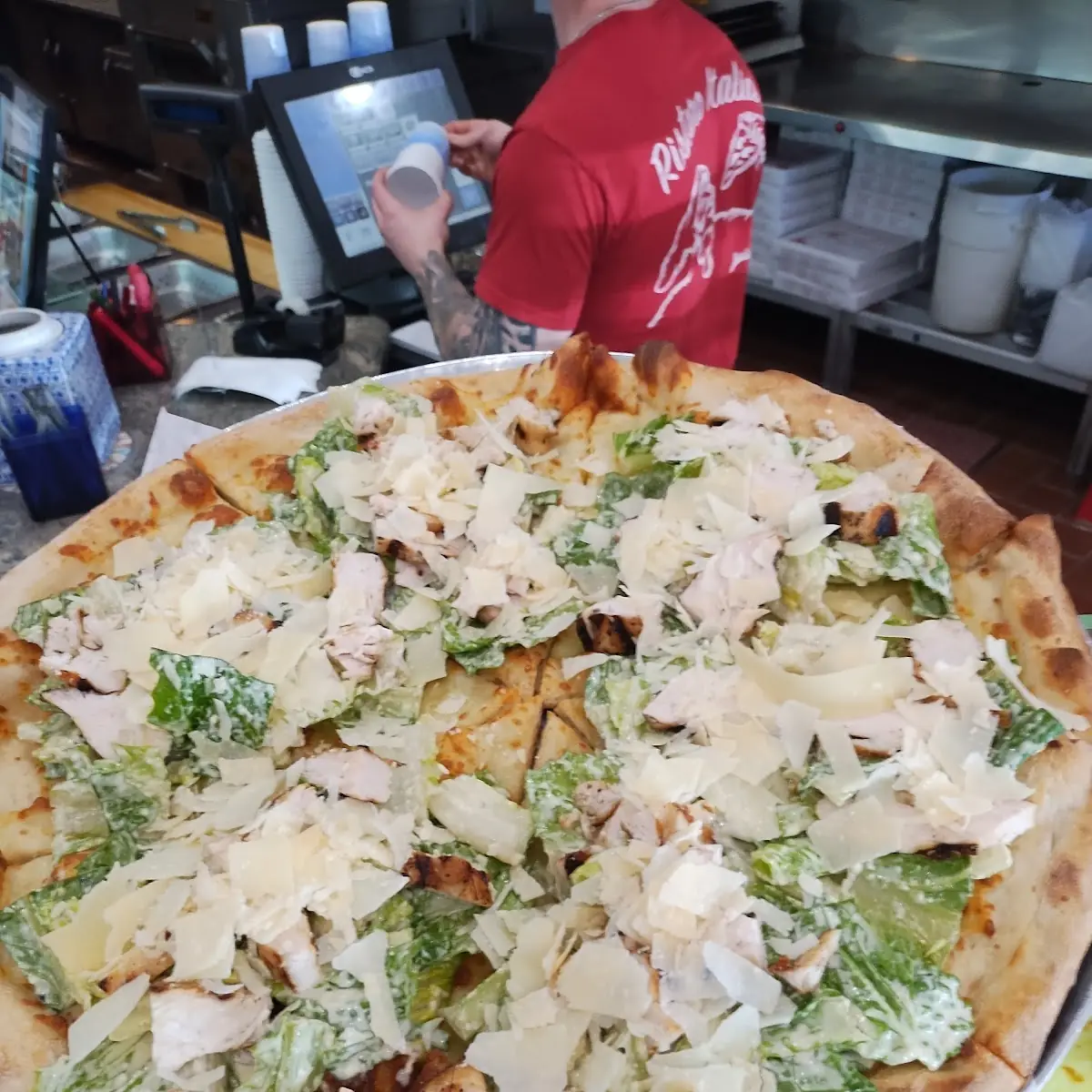 Chicken Caesar Pizza