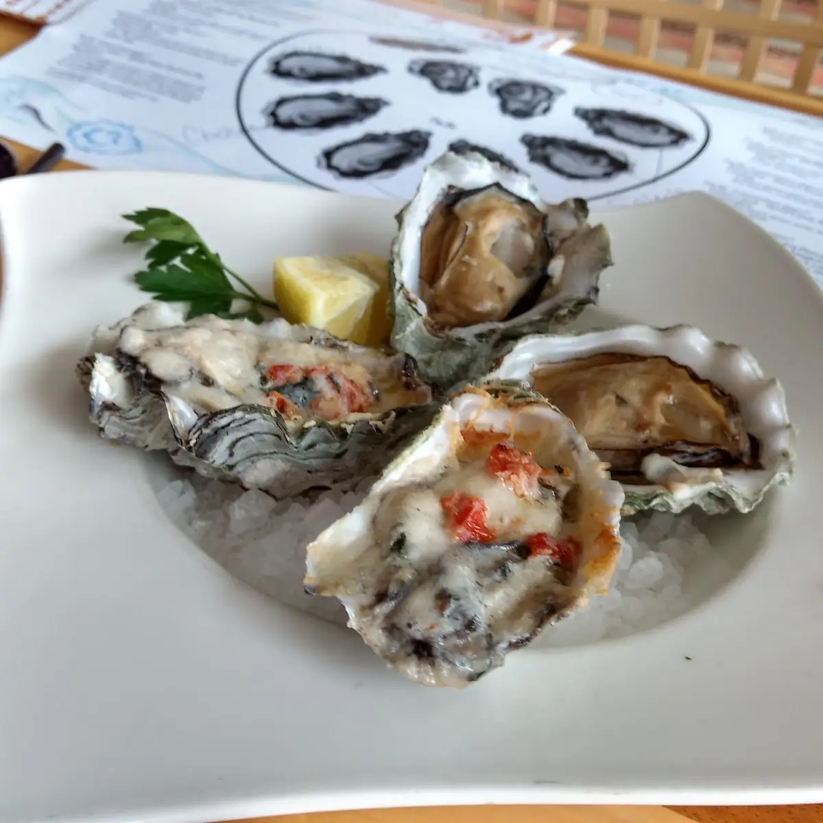 Fresh Northwest Oysters on the Half Shell