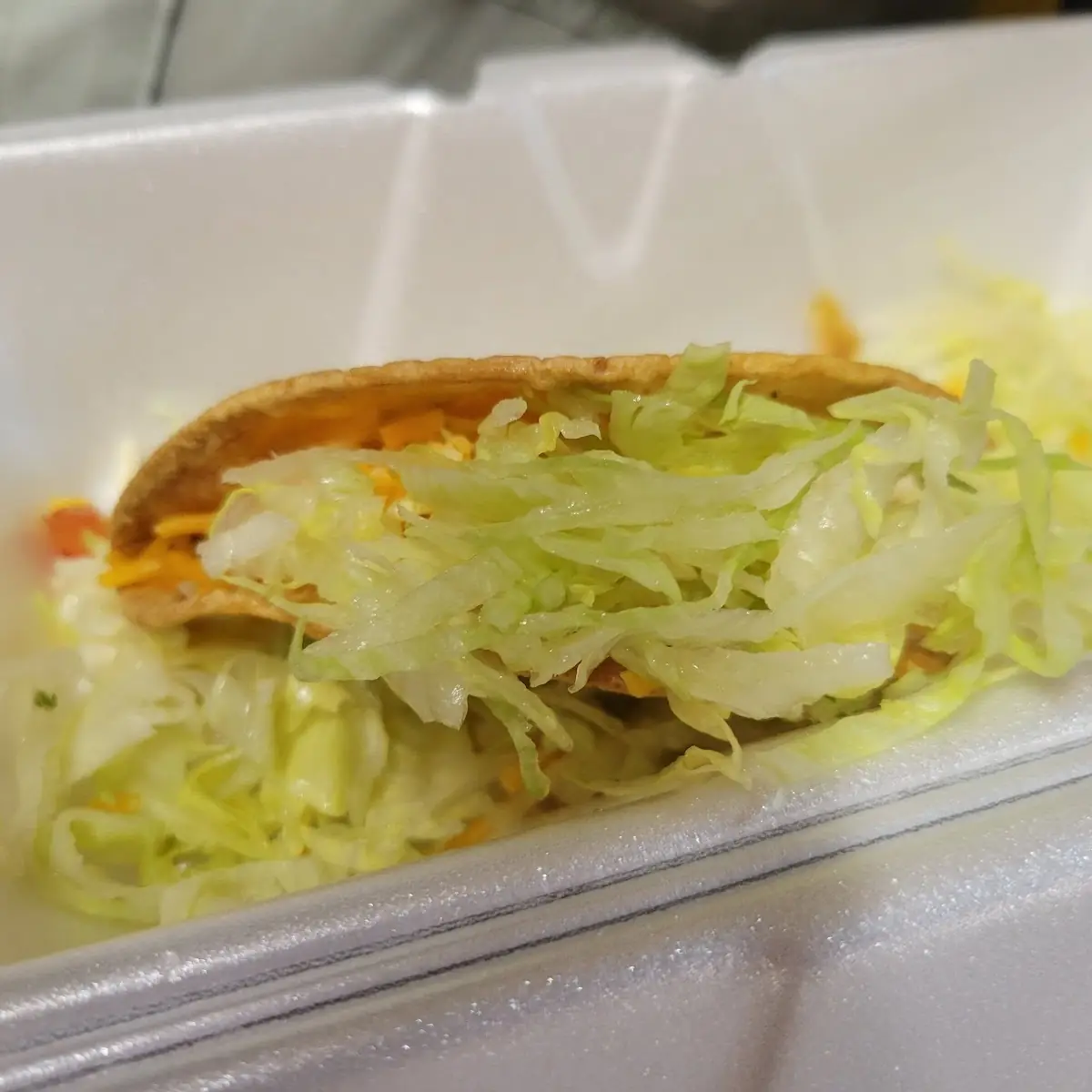 Two Chicken Tacos Combo Plate