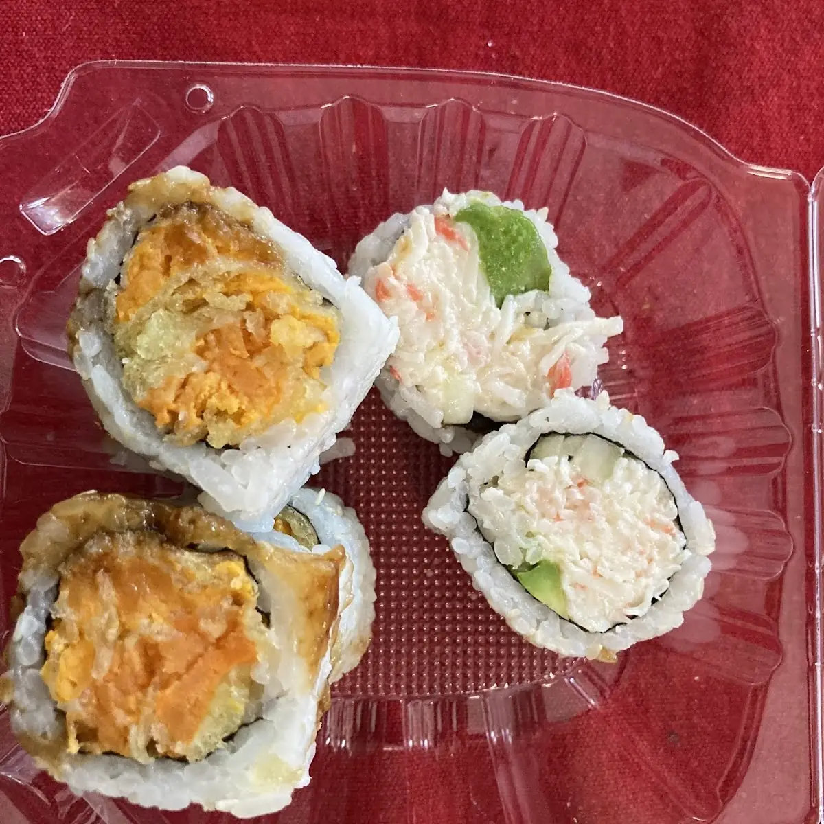 California Roll and Sweet Potato Roll