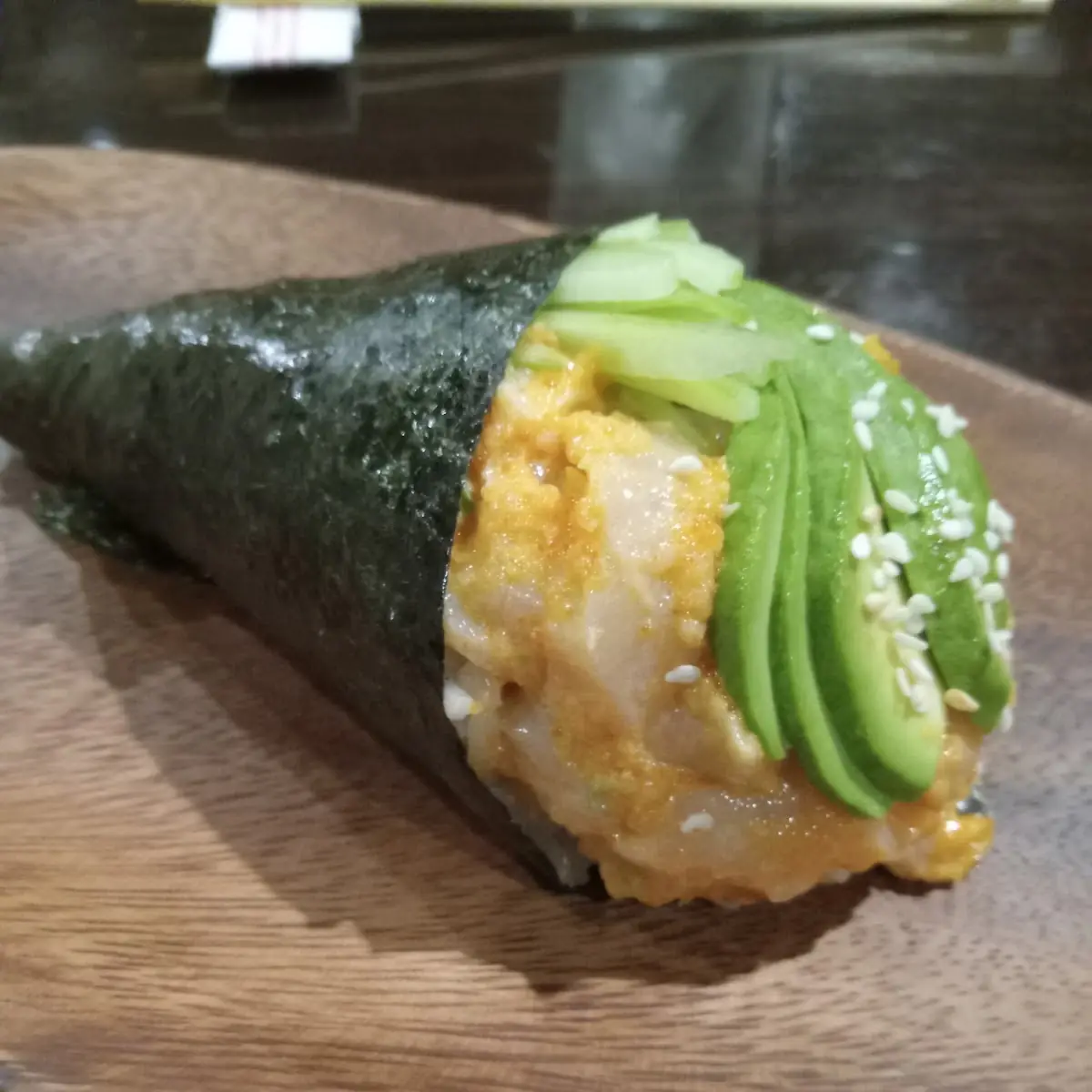 Spicy Scallop Hand Roll