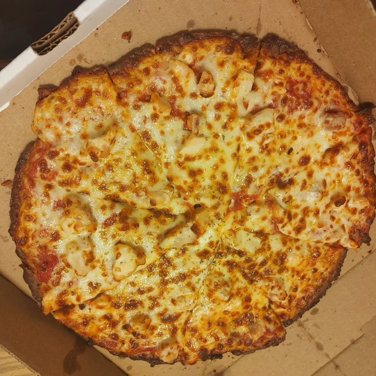 Broccoli and Cheese Crust Pizza Add Chicken